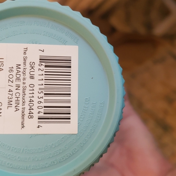 Starbucks bling blue aqua ombre tumbler - Picture 4 of 4